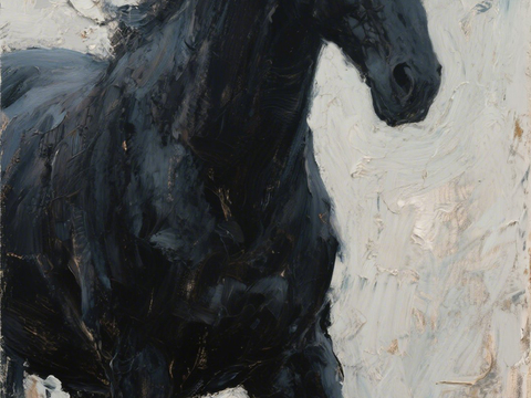  人物油画 