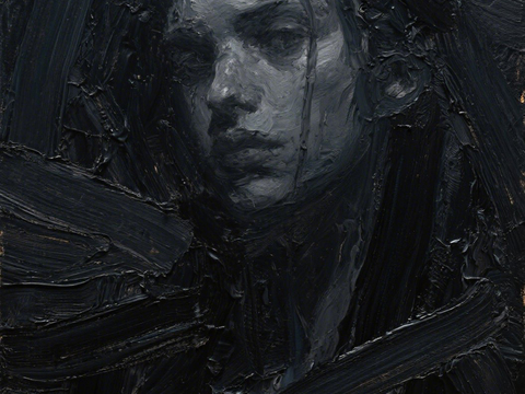  人物油画 