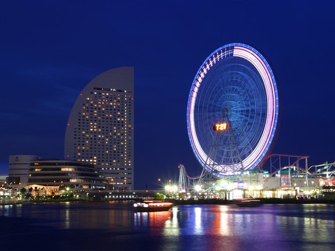  都市城市夜景 外景 