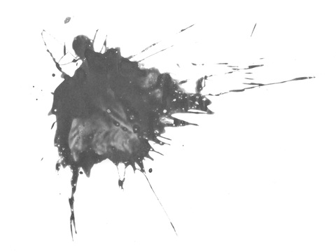  飞溅圆形水迹污垢 黑白凹凸 