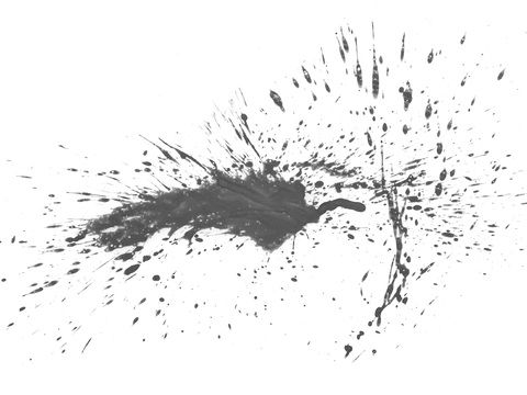  飞溅弧形水迹污垢 黑白凹凸 