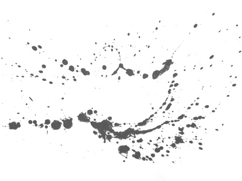  飞溅弧形水迹污垢 黑白凹凸 