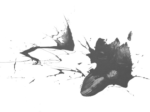  飞溅圆形水迹污垢 黑白凹凸 