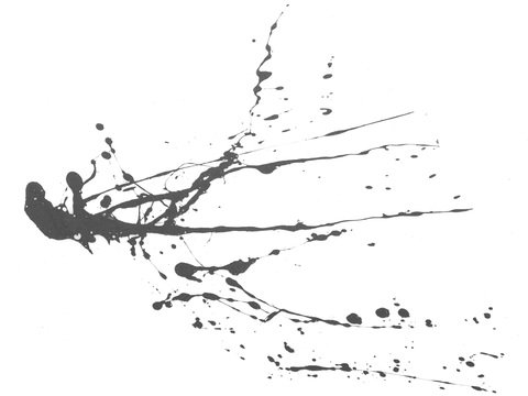  黑白凹凸 飞溅多条水迹污垢 