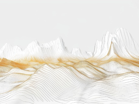  新中式山水国风背景 