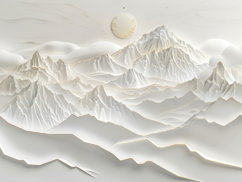  新中式山水国风背景 