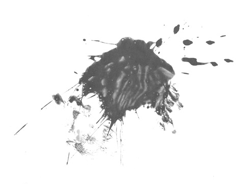  飞溅圆形水迹污垢 黑白凹凸 