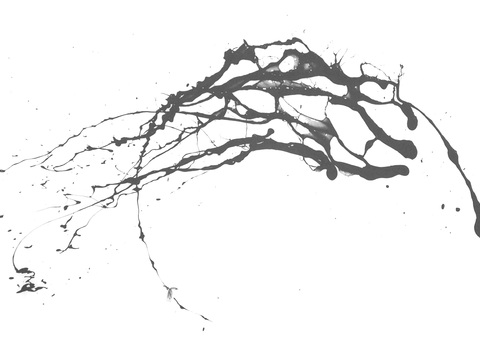  黑白凹凸 飞溅多条水迹污垢 