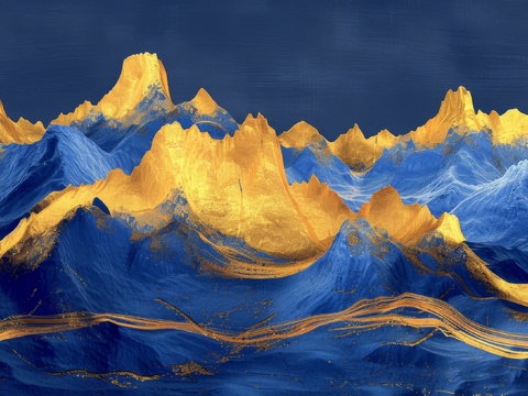  新中式山水国风背景 