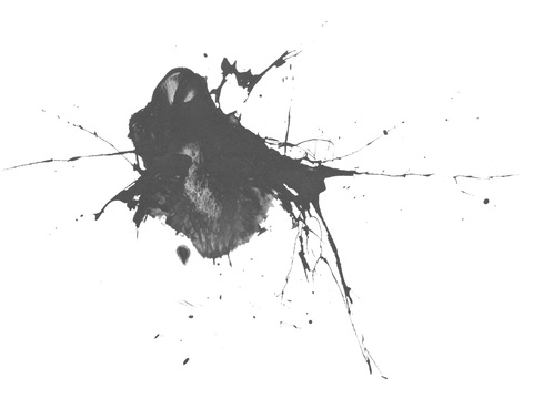  飞溅圆形水迹污垢 黑白凹凸 