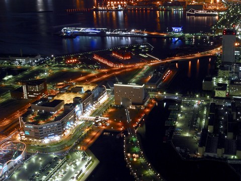  都市城市夜景 外景 