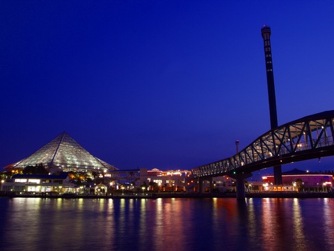  都市城市夜景 外景 