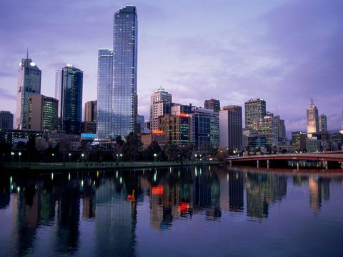  都市城市夜景 外景 