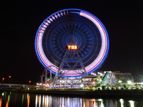 都市城市夜景 外景 