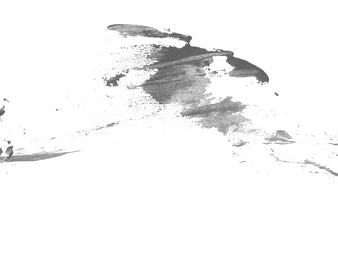  飞溅水平方向水迹 黑白凹凸 