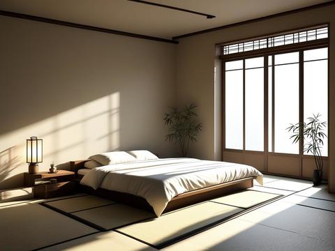  侘寂风餐厅背景贴图 