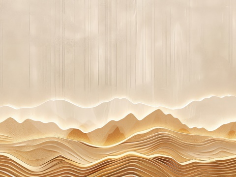  山水层叠山脉背景 