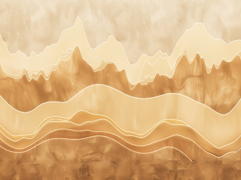  山水层叠山脉背景 