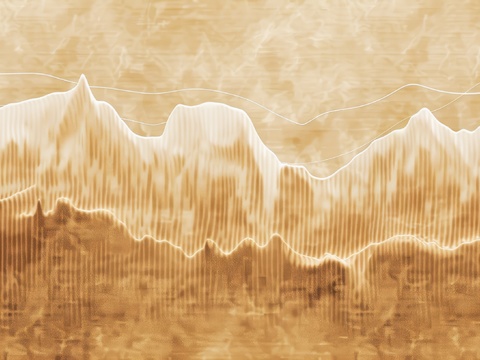  山水层叠山脉背景 