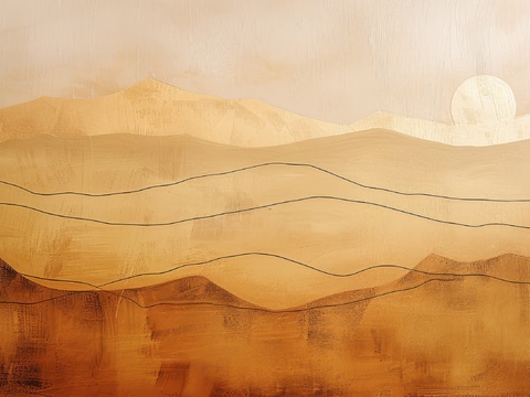  山水层叠山脉背景 