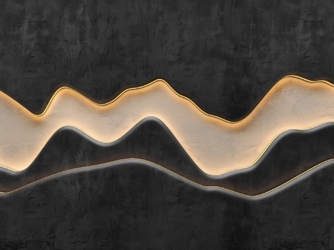  山水层叠山脉背景 