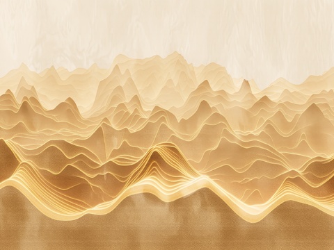  山水层叠山脉背景 