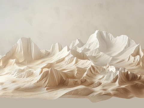  山水层叠山脉背景 