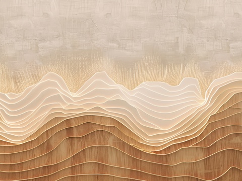  山水层叠山脉背景 