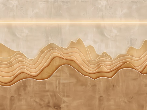  山水层叠山脉背景 