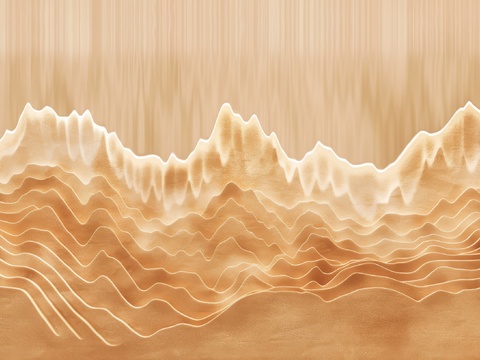  山水层叠山脉背景 