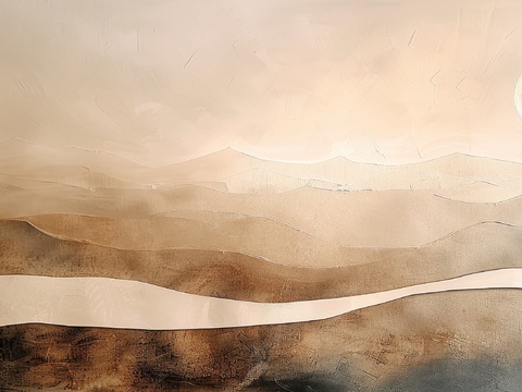  山水层叠山脉背景 