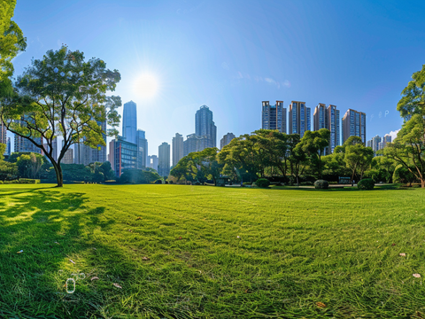  公园外景  环境贴图 
