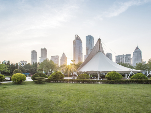  白天城市外景  外景贴图  环境贴图 