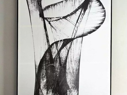  现代黑白画 