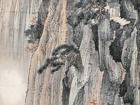  新中式水墨画山水画 