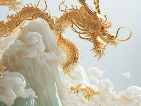  国风山水壁纸壁画 