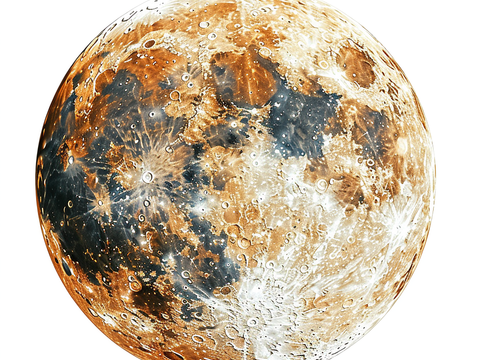  月球灯星球月亮陨石表表面 