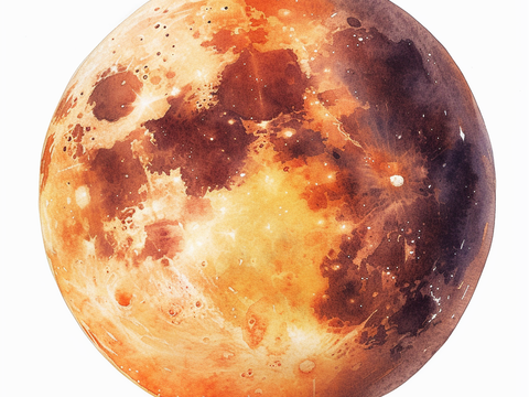  月球灯星球月亮陨石表表面 