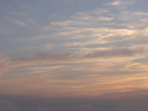  夕阳天空  黄昏天空 天空外景 
