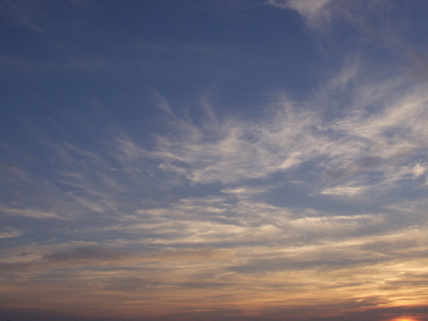 夕阳天空  黄昏天空 天空外景 