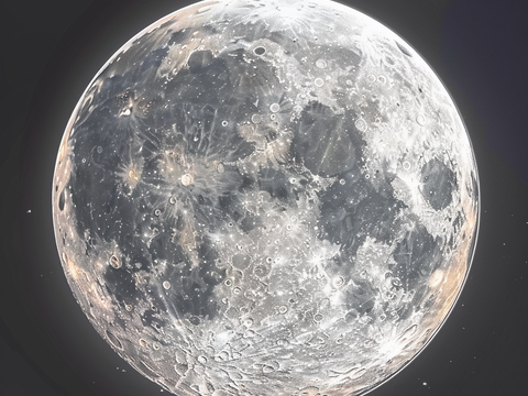  月球灯星球月亮陨石表表面 