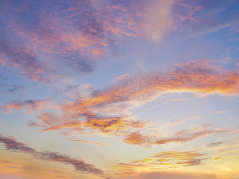  夕阳天空  黄昏天空 天空外景 