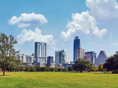  白天城市外景  都市广场贴图  环境贴图 