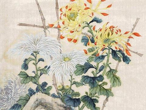  中式山水 水墨 书法字画 