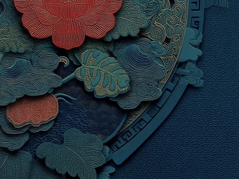  新中式装饰挂画贴图 