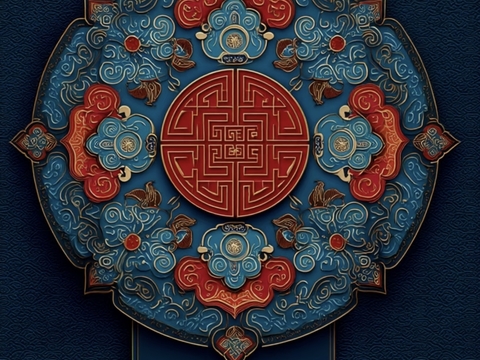  新中式装饰挂画贴图 