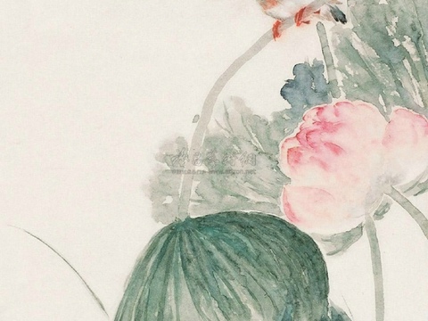  中式山水 水墨 书法字画 