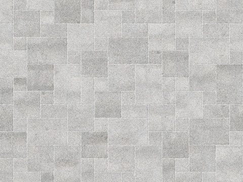  浅灰色水泥砖室外地砖贴图 