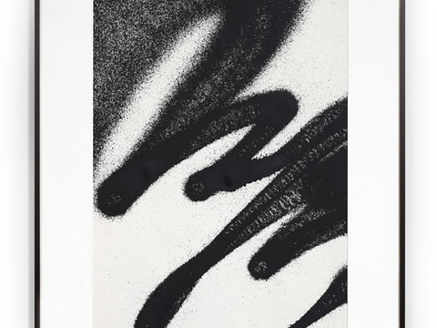  现代简约黑白挂画  抽象画 艺术画 