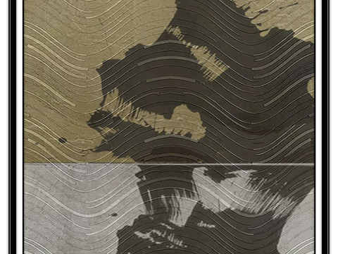  中古复古挂画  抽象画 艺术画 